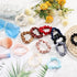 12 Pieces Small Silk Scrunchies for Hair Mini Satin Scrunchy Elastic Ponytail Holders Thin Hair Bands Thick Curl Hair Ties Skinny Hair Ties Ropes for Women Girl (Fresh Color)