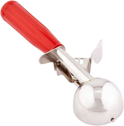 Met Lux 1.75 Ounce Portion Scoop, 1 Durable Cookie Scoop - #24, With Red Handle, Stainless Steel Disher, For Portion Control, Scoop Cookie Dough, Cupcake Batter, or Ice Cream - Restaurantware