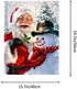 ACENGXI Paint by Numbers Christmas DIY Paint by Numbers Santa Claus DIY Canvas Paint by Numbers Snowman Acrylic Painting Home Decor Paint by Numbers Santa Claus and Snowman for Adults Kids 16x20In