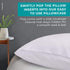 Feather & Stitch 2 Piece Pillowcase Set King Size Beige 100% Cotton Damask Stripe Pillow Cases 500 Thread Count 20x40 Inches Ultra Soft Luxury Sateen Weave Bed Pillow Covers