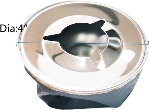 HWI Marine Windproof Bean Bag Ashtray, 4 inches Stainless Steel Sandbag Cigarette Ashtray for Boat, RV (Blue)