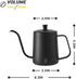VEVOK CHEF Pour Over Coffee Kettle Mini 20 OZ Gooseneck Kettle Spout Coffee Pots Drip Coffee Maker Kettle Long Narrow Stainless Steel Pour Over Kettle