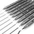 MUJINHUA Precision Micro-Line Pens, Set of 9 Black Micro-Pen Fineliner Ink Pens, Waterproof Archival Ink, Multiliner, Calligraphy, Sketching, Anime, Illustration, Technical Drawing, Office Documents