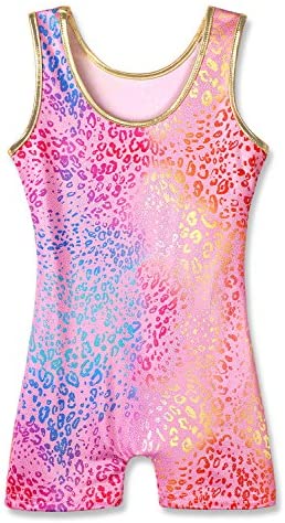 HOZIY Gymnastics Leotards for Girls Toddlers Biketards Unicorn Dinosaur Rainbow Mermaid Leopard Donut Galaxy