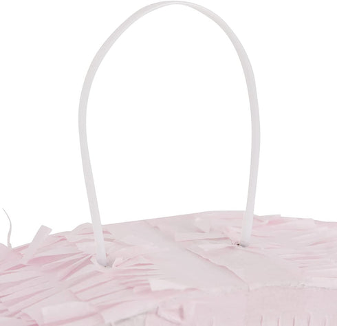 Small Pink and Gold Foil Number 8 Pinata for Kids 8th Birthday Party Decorations (16.5 x 11 Inches)