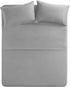Comfort Spaces Microfiber Set 14" Deep Pocket, Wrinkle Resistant All Around Elastic-Year-Round Cozy Bedding Sheet, Matching Pillow Cases, Twin, Light Gray,CS20-0119
