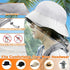 Benvo Mosquito Head Net Mesh, Face Neck Fly Netting Hood from Bugs Gnats Noseeums Screen Net for Any Outdoor Lover- with Carry Bags Fits Most Sizes of Hats Caps (2pcs, Light Grey, Updated Big Net)
