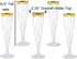 30 pc Gold Rimmed Clear Classicware Glass Like Champagne Toasting Flutes