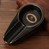 Galiner Cigar Ashtray, Travel Ceramic Ashtray, Outdoor cigar Ash Tray gift accessoires(Black With Golden line)