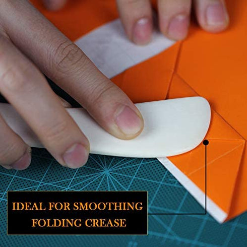 Ecohu Bone Folder & Creaser Tool - 2PCS - Scoring, Folding for Origami, Paper Crafts, Bookbinding, Leather Crafts and Card Making & Folding Paper