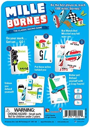 Mille Bornes The Classic Racing Game | Fast-Paced Card Game | Strategy Game | Fun Family Game for Adults and Kids | Ages 7 and Up | 2-6 Players | Average Playtime 20 Minutes | Made by Zygomatic