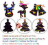 DIYASY Christmas Scratch Art Paper,48 Pcs Crafts Kits Magic Rainbow Scratch Cards for Xmas Tree Ornaments and Kids Birthday Decoration