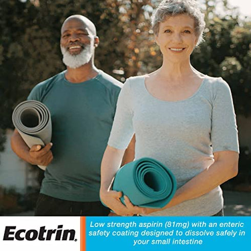 Ecotrin 81 mg Low Strength Tablets 365 Count (Pack of 1)