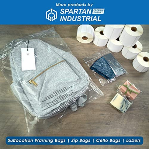 SPARTAN INDUSTRIAL - 4" X 6" (200 Count) Crystal Clear Resealable Polypropylene Poly Bags for Jewelry, Cards, Photos & Treats - Self Seal & Reinforced