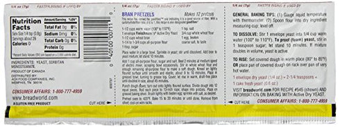 Fleischmann's Yeast, Active, Dry, 0.75-Ounce Packet (Pack of 9)