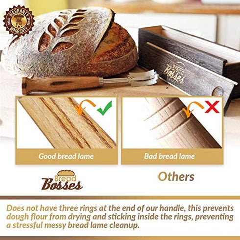 Bread Bakers Lame Slashing Tool -Dough Making Slasher Tools Baking Sourdough Bread Starter Jar Scoring Knife Razor Cutter Slashing Tool Accessories for Cutting Bread Bosses Supplies -Great As A Gift