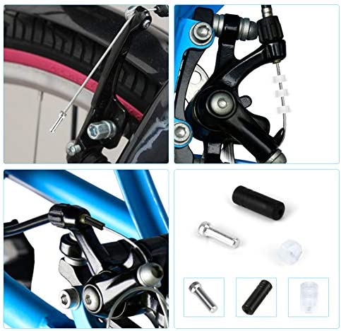 Hapleby 10PCS Premium Bike Shift Cable, Professional Bicycle Shift Wire Kit for Mountain and Road Bicycle, for Free 5 O-Rings, 10 End Ferrules and 20 End Caps