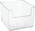 mDesign Plastic Open Front Food Storage Bin for Kitchen Cabinet, Pantry, Shelf, Fridge/Freezer - Organizer for Fruit, Potatoes, Onions, Drinks, Snacks, Pasta - 10" Wide - Clear