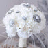 Supla 100 Pack Artificial Carnation Flowers Picks Bulk White Carnations Stems Silk Carnation Flower Heads with Wired Stems 3.5" x 7.9" (WXH) Floral Arrangement DIY Wreaths