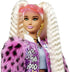 Barbie Extra Doll #8 in Pink Sparkly Varsity Jacket with Furry Arms & Pet Teddy Bear, Extra-Long Crimped Pigtails, Layered Outfit & Accessories, Multiple Flexible Joints