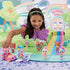 Kindi Kids Minis - Rainbow Kate's Airplane - Collectible Vehicle and Posable Bobble Head Figurine 2pc