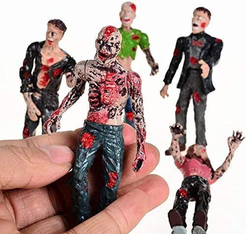 BOHS Zombie Action Figures Gift Package - Scary Toys for Boys - 4 Inches - Pack of 6