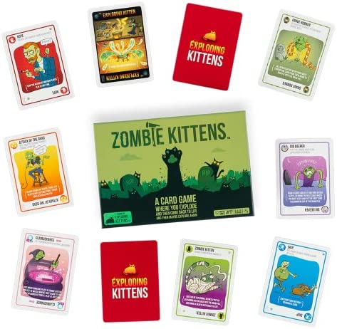 Zombie Kittens by Exploding Kittens - Card Games for Adults Teens & Kids - Fun Family Games