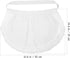 BESTONZON Women's Waist Apron with Pockets Lace Cotton Half Apron Kitchen Party Favors for Maid Waitress Servant(White)