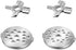 Antree Stainless Steel Meat Grinder Plate Discs/Grinding Blades for Stand Mixer and Meat Grinder Attachment, 2 sharp blades and 2 cutting plates (coarse and fine)