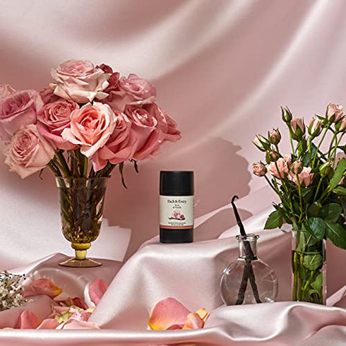 Each & Every Natural Aluminum-Free Deodorant for Sensitive Skin with Essential Oils, Plant-Based Packaging, Rose & Vanilla, 2.5 Oz.