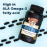 Barlean's Lignan Flaxseed Oil Softgels from Cold-Pressed Flaxseeds - 1,550 mg ALA Omega-3 Fatty Acids for Improving Heart Health - Non-GMO, Gluten-Free - 100 ct
