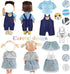 Girl Doll Clothes and Accessories 12 Sets Doll Clothes for 12 Inch Dolls Alive-Baby Doll Clothes Dress Pajamas Swimsuits Lovely Baby Doll Outfits Accessories for Christmas Birthday for Little Girl
