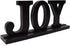 Wood Joy Sign Tabletop Joy Letters Sign Freestanding Wooden Cutout Word Decor Decorative Mantel Signs for Home Decor (Black(Joy))