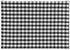 DII Gingham Check Tabletop Collection, Black, Placemat Set