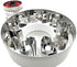 JOKUMO 11 Piece Round Linzer Cookie Cutter Set – High Grade 430 Stainless Steel - with Storage Tin