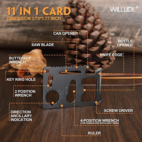 Gifts for Men Dad Him,Christmas Stocking Stuffers for Men,Tactical Pen (8-in-1),Cool & Unique Anniversary Birthday Gifts for Boyfriend Husband,Valentines Day Box