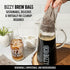 Bizzy Organic Cold Brew Coffee | Espresso Blend | Coarse Ground Coffee | Micro Sifted | Specialty Grade | 100% Arabica | Brew Bags | 4 Count | Makes 14 Cups