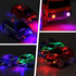 Save Unicorn Tracks Cars Replacement only, Toy Cars for Tracks Glow in The Dark, Car Tracks Accessories with 5 Flashing LED Lights, Compatible with Most Car Tracks for Kids Boys and Girls(4pack)