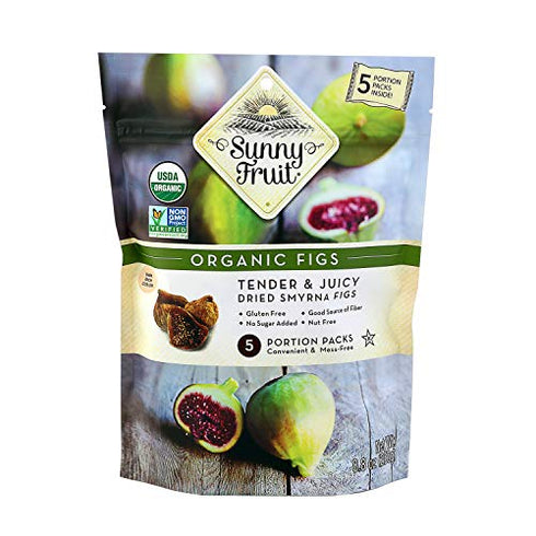 Sunny Fruit Organic Figs, Organic Figs Tender and Juicy Dried Smyrna Figs