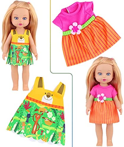 Ecore Fun Alive Doll Baby Doll Clothes and Accessories-10 Set 12 Inch Alive Lovely Baby Doll Clothes Dress Outfits and Accessories for Alive Doll Baby Doll- Best Gift for Kids