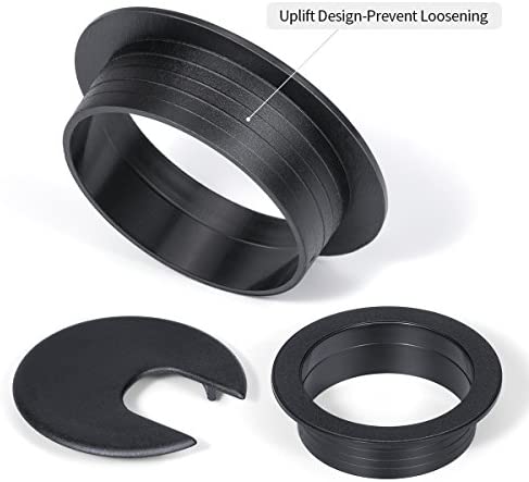 Desk Grommet 2 Inch, Plastic Desk Cord Cable Hole Cover Grommet - 10 Packs, Black
