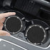 Car Coasters, 4 Pack Universal Vehicle Bling Car Coaster, COCASES Crystal Rhinestone Coaster For Cup Holders, Car Interior Accessories 2.75'' Silicone Anti Slip Car Coasters For Women ( Black )