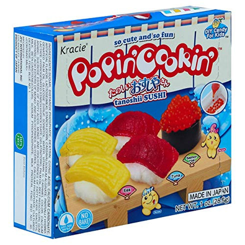 Kracie Popin' Cookin' Diy Candy Kit - 3 Pack Variety Pack Gummy Land Sushi Donut Making Cooking Assortment Set for Kids by Unha's Asian Snack Box