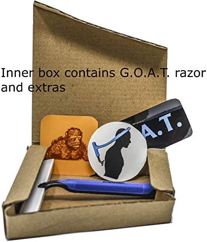 Razorba Back Shaver for Men - Razor Extension Handle. Ergonomic Manscape Yeti Stick. Leg & Back Shavers for Men & Women. Men's Back Hair Remover Wand. DIY Body Groomer Free Disposable Shaver Included