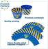 48Pcs Hanukkah Cupcake Toppers and Wrappers for Hanukkah Party Decorations Chanukkah Theme Party Supplies