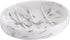YININE 2 Pack Soap Dish Marble Look, Bar Soap Holder Soap Case Soap Tray Oval Resin Soap Dish for Shower Bathroom Kitchen Sink Bathtub- White Marble Look