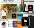 feifuns Smart Watch with Call(Answer Make Call) IP67 Waterproof Fitness Tracker Heart Rate Blood Pressure Oxygen SpO2 Sleep Step Calorie Count Smart Watches for Men Women for Android iOS Phone (White)