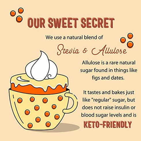 SWEET LOGIC Keto Dessert Mug Cake Mixes - Refined Sugar Free Gluten Free Keto Snack - 4 Keto Mug Cake Mixes - Pumpkin Spice - Diabetic Friendly Keto Sweets and Treats