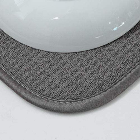 S&T INC. Absorbent, Reversible XL Microfiber Dish Drying Mat for Kitchen, 18 Inch x 24 Inch, Charcoal