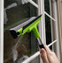 Window Squeegee Cleaning Tool | Squeegee Cleaner for Windows, Glass, Car Windshield | 2-in-1 Squeegee and Scrubber Sponge Washing Kit | Multi-Surface Washer - Indoor Outdoor Use